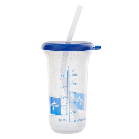 Medline Carafe 16Oz Clear Sprkly Graduated Straw DYND80552H